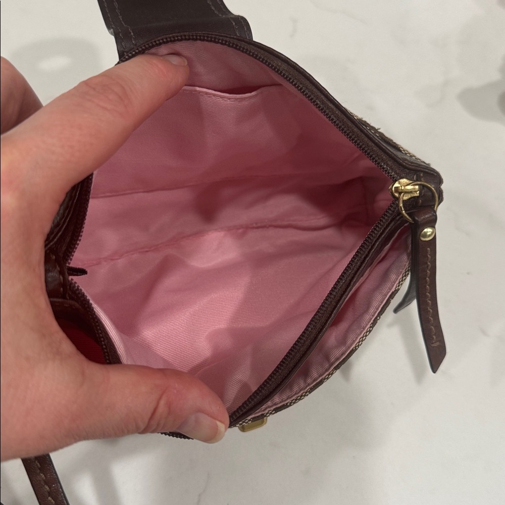 Coach Signature Canvas & Leather Clutch - Picture 11 of 15